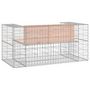 Voir la diapositive 5 : VIDAXL Banc jardin design gabion 143x71x65,5 cm bois massif de douglas