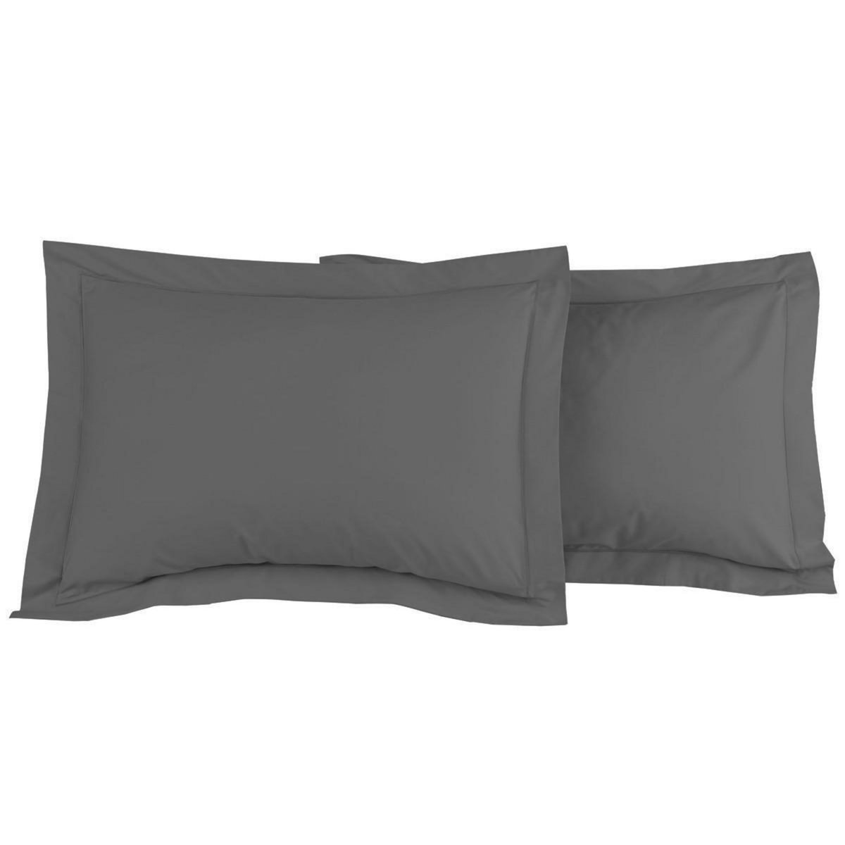 Sensei Maison Lot de 2 taies d'oreiller en percale de coton SOFT PERCALE