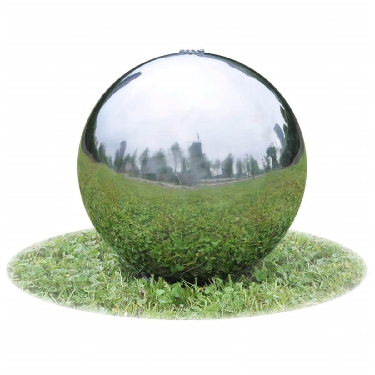 VIDAXL Sphere de fontaine de jardin avec LED Acier inoxydable 20 cm