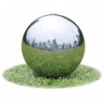 VIDAXL Sphere de fontaine de jardin avec LED Acier inoxydable 20 cm