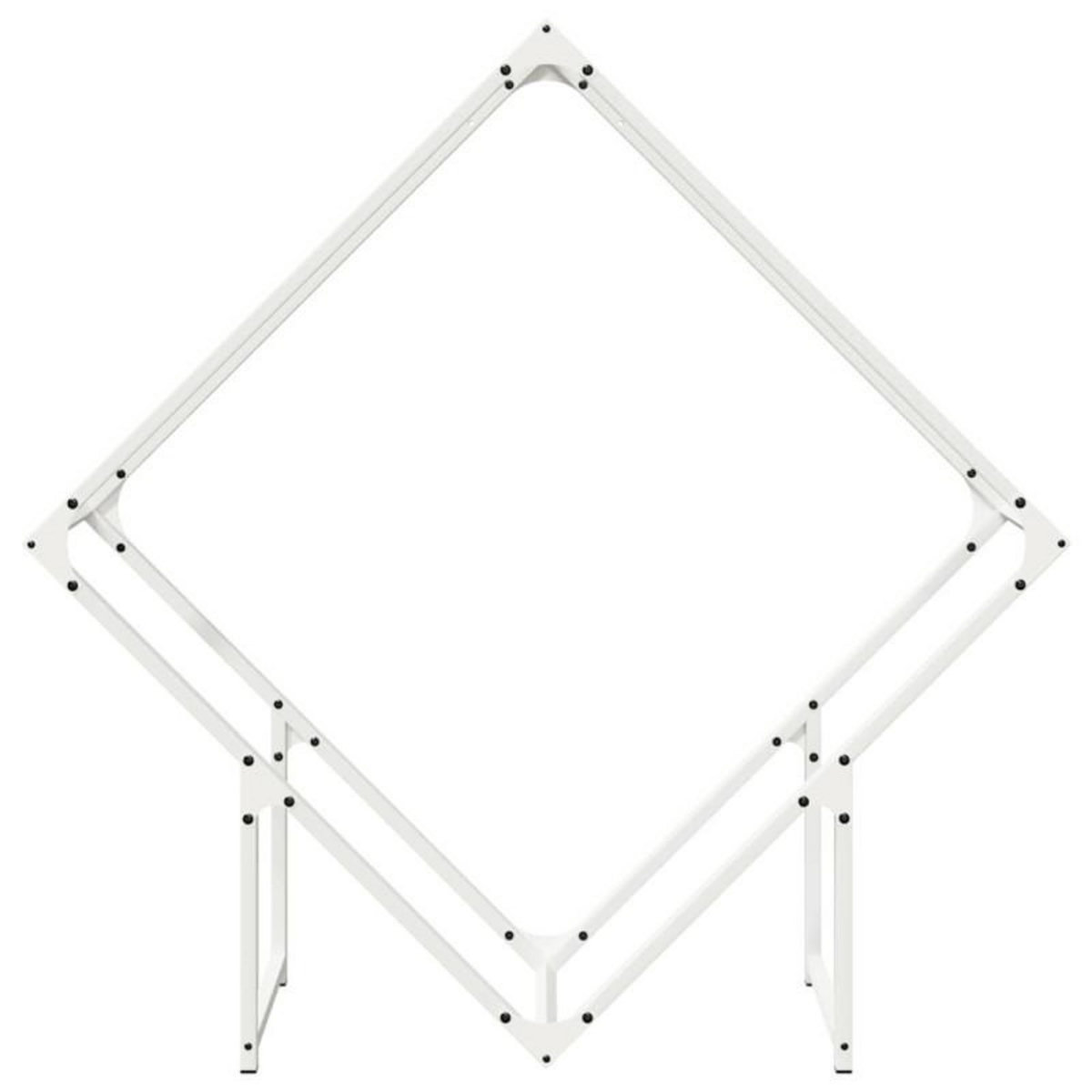 VIDAXL Portant de bois chauffage blanc 100x25x100 cm