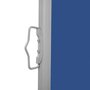 VIDAXL Auvent lateral retractable de patio 140x1200 cm Bleu