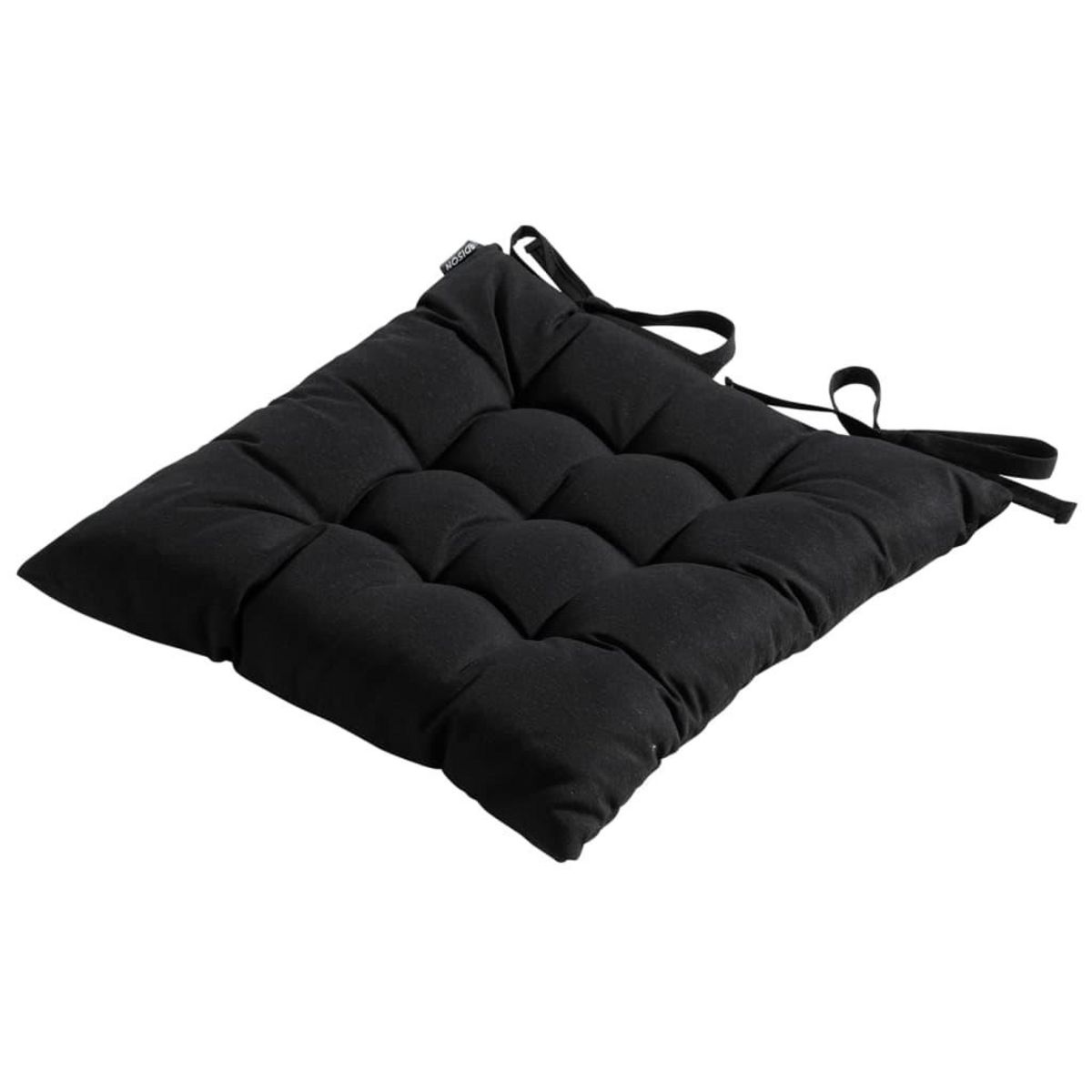 MADISON Madison Coussin de siege Panama 46x46 cm Noir