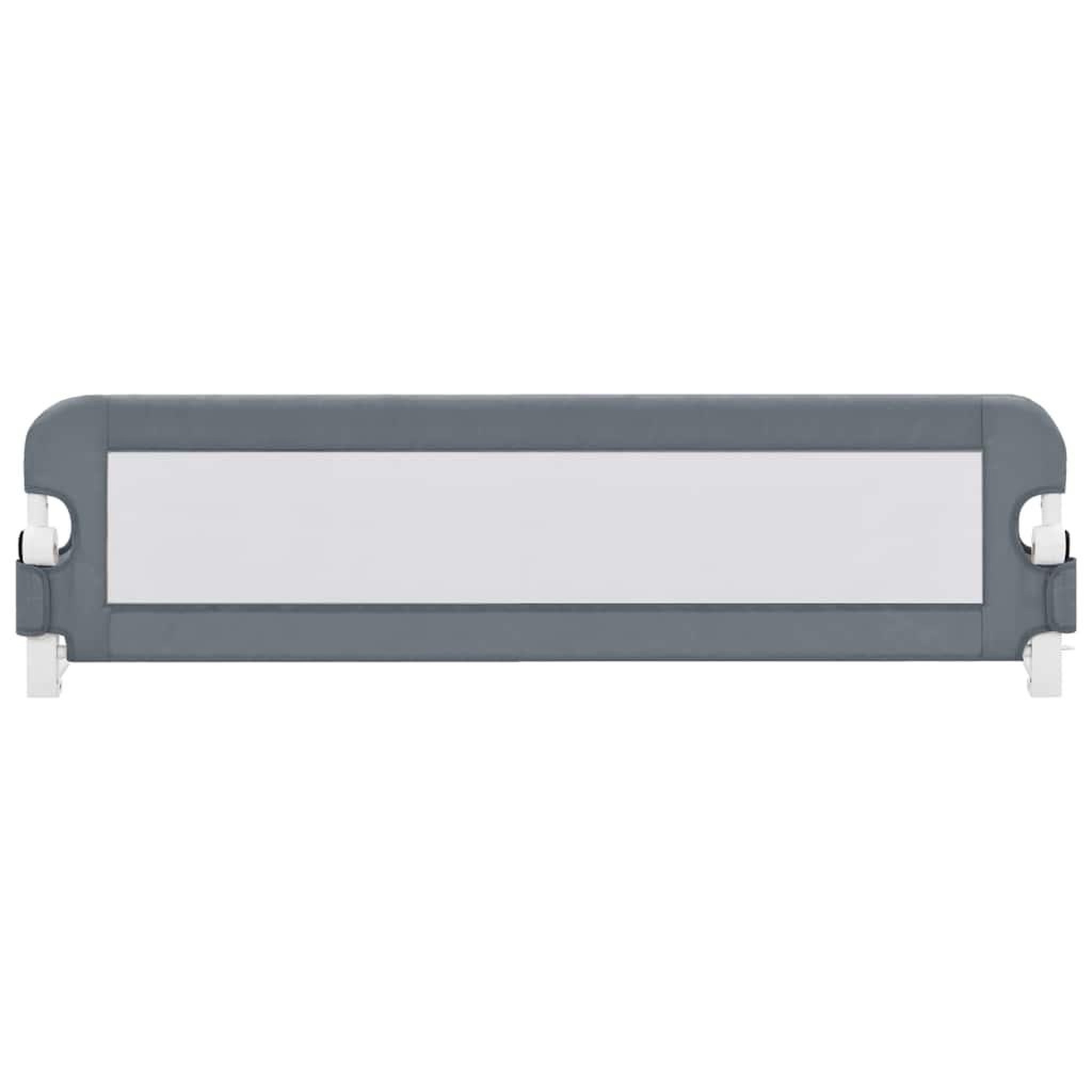 Voir la diapositive 3 : VIDAXL Barriere de lit enfant Gris 150x42 cm Polyester
