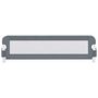Voir la diapositive 3 : VIDAXL Barriere de lit enfant Gris 150x42 cm Polyester