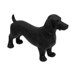 ATMOSPHERA Statuette en Résine Chien  Basset  40cm Noir