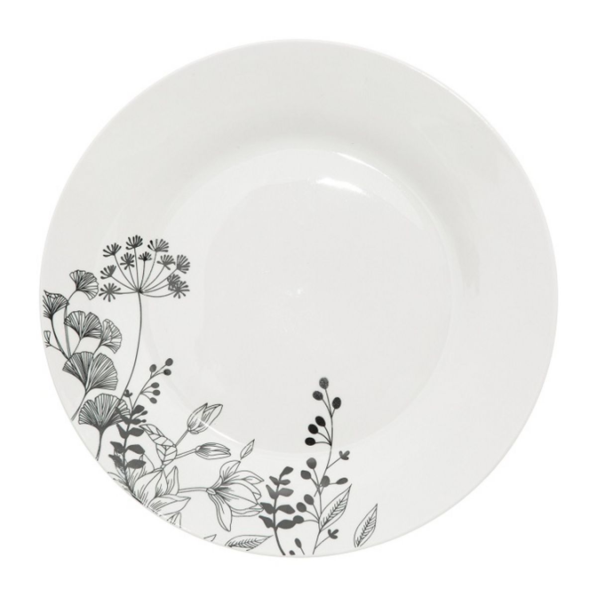 Services d'assiettes 18 pièces porcelaine FLORAL