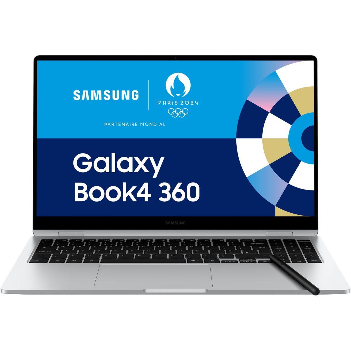 Samsung Portable Galaxy Book4 360 15 I7 16Go 512Go Argent