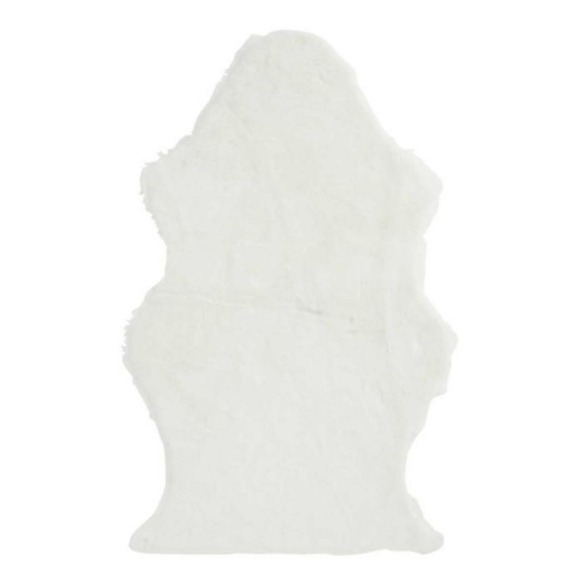 Paris Prix Tapis Imitation Fourrure  Lesley  60x94cm Blanc