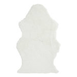 Paris Prix Tapis Imitation Fourrure  Lesley  60x94cm Blanc