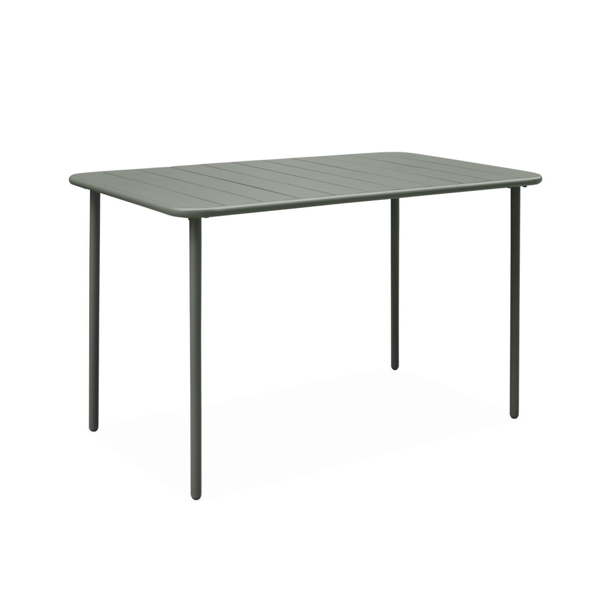 SWEEEK Table de jardin métal 4 places, Amelia L 120 x 70 x 72,5cm