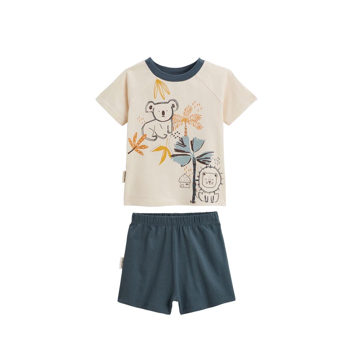 Petit Béguin Pyjama enfant manches courtes Tapioca