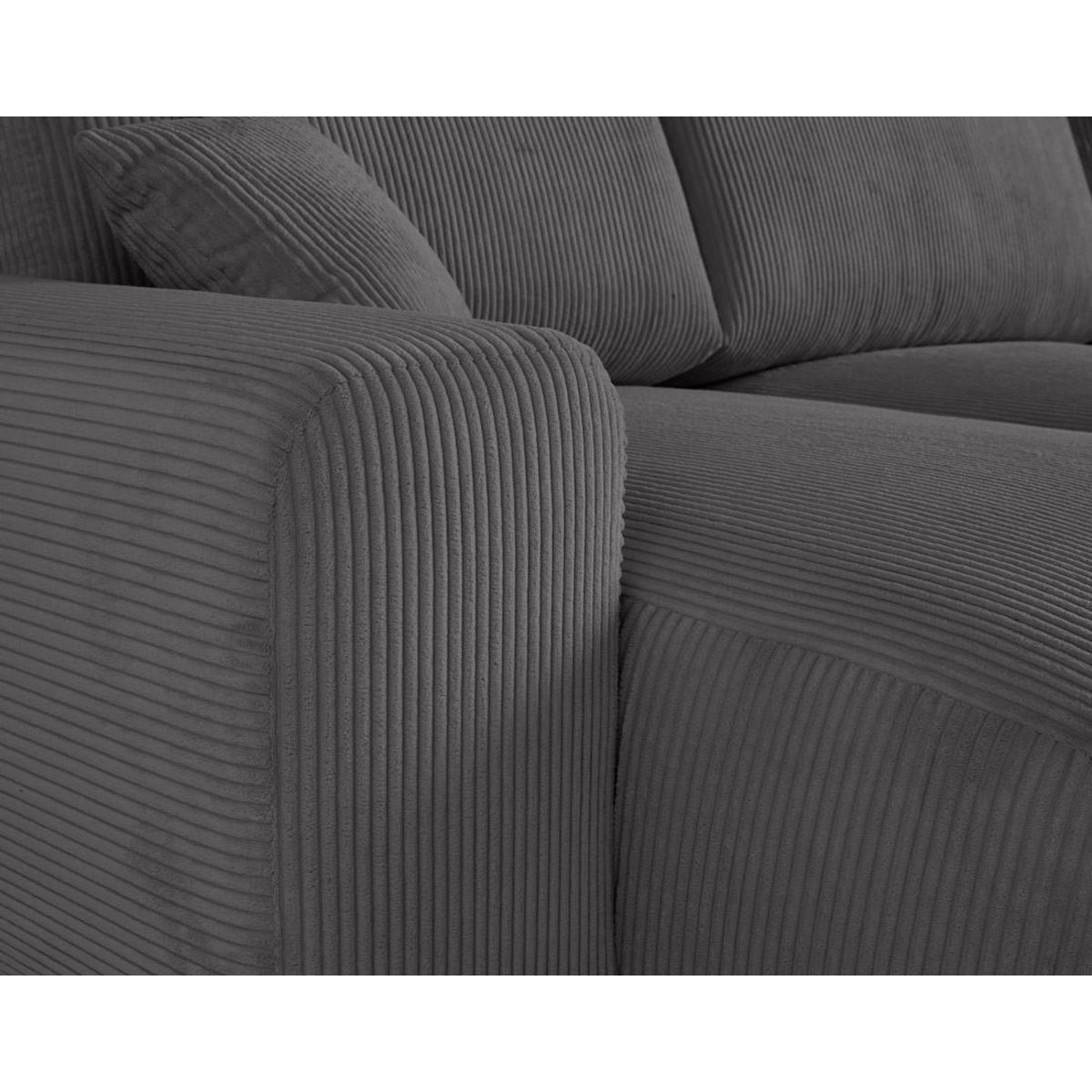 LISA DESIGN Garance - canapé panoramique en u - 7 places - en velours côtelé