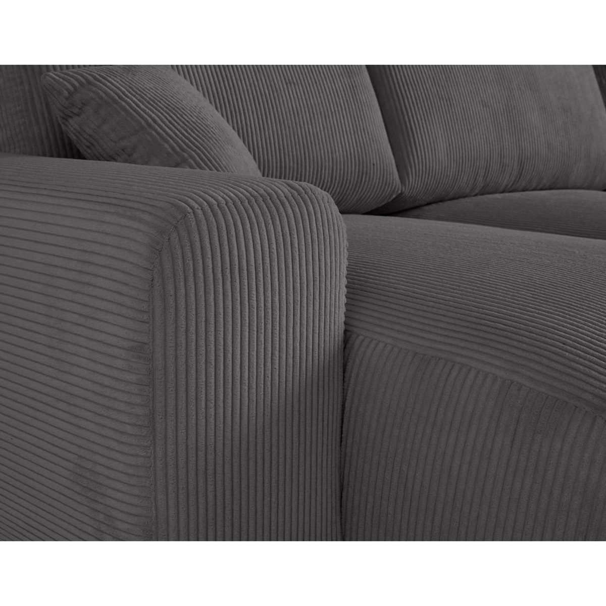 LISA DESIGN Garance - canapé panoramique en u - 7 places - en velours côtelé