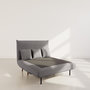 Voir la diapositive 2 : BEST MOBILIER Lumi - banquette convertible clic-clac 2 places en velours côtelé