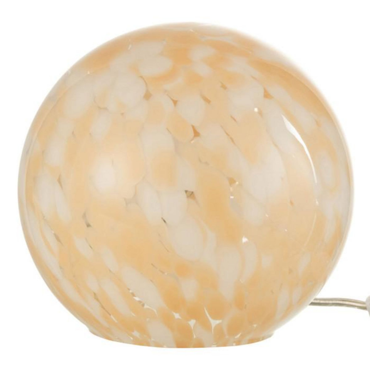 Paris Prix Lampe à Poser en Verre  Mélissa  18cm Beige