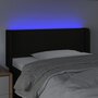VIDAXL Tete de lit a LED Noir 103x16x78/88 cm Tissu