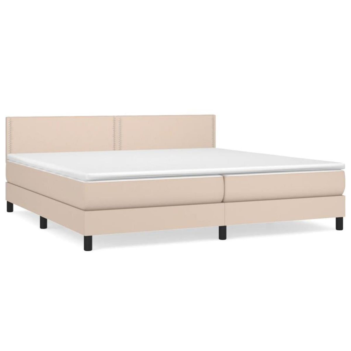 VIDAXL Sommier a lattes de lit avec matelas Cappuccino 200x200 cm