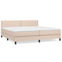 Voir la diapositive 2 : VIDAXL Sommier a lattes de lit avec matelas Cappuccino 200x200 cm