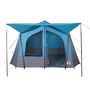 Voir la diapositive 5 : VIDAXL Tente de camping de cabine 5 personnes bleu impermeable