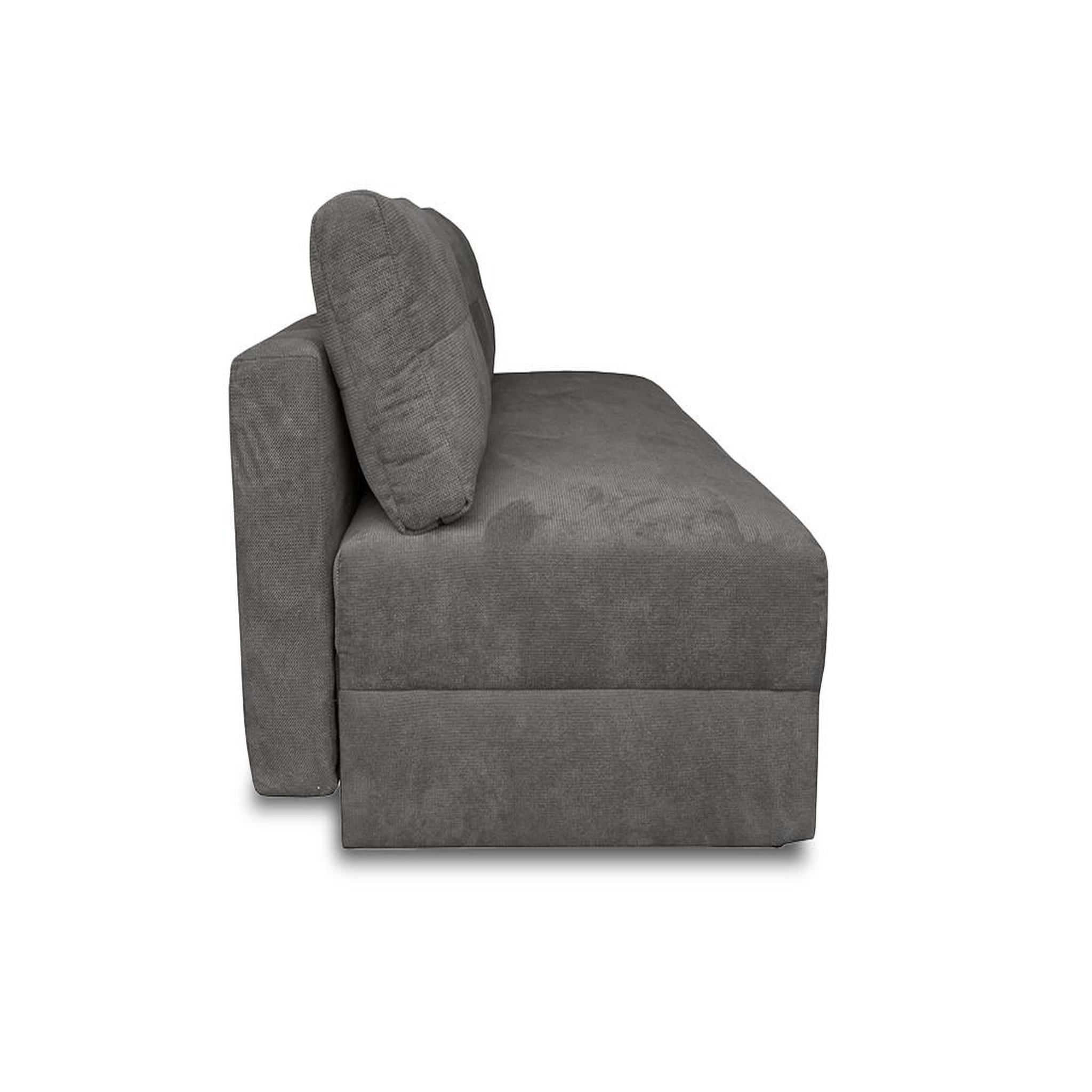 Voir la diapositive 6 : BEST MOBILIER Lucina - canapé droit 3 places - convertible avec coffre - en velours