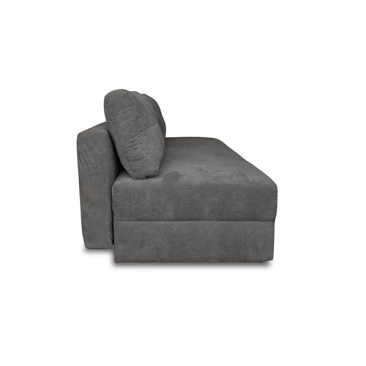 BEST MOBILIER Lucina - canapé droit 3 places - convertible avec coffre - en velours