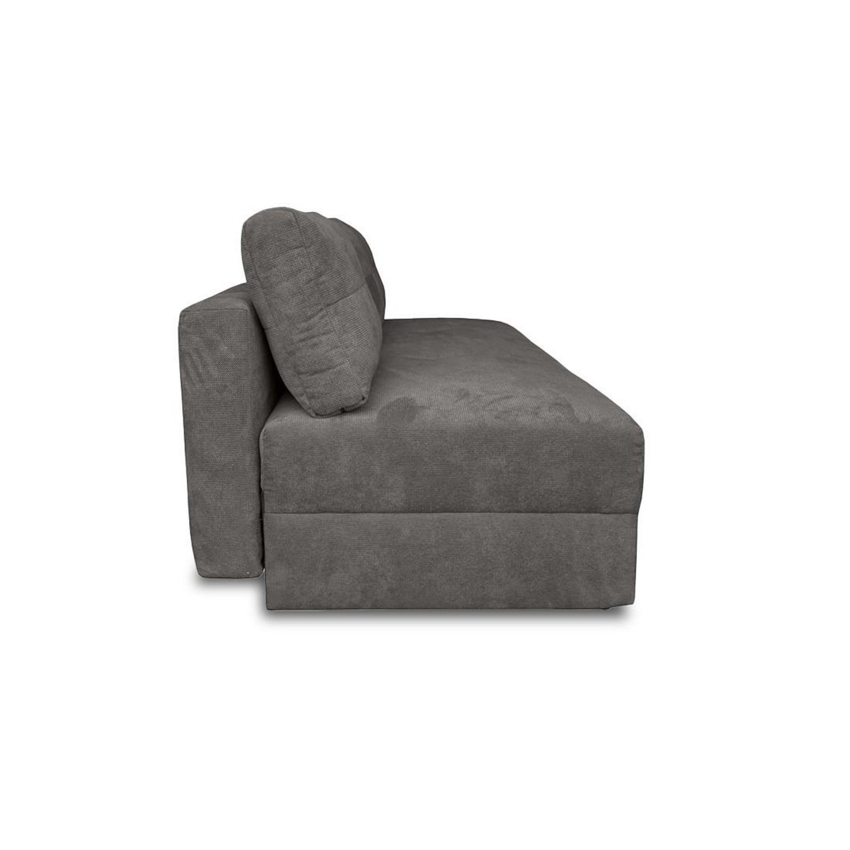 BEST MOBILIER Lucina - canapé droit 3 places - convertible avec coffre - en velours