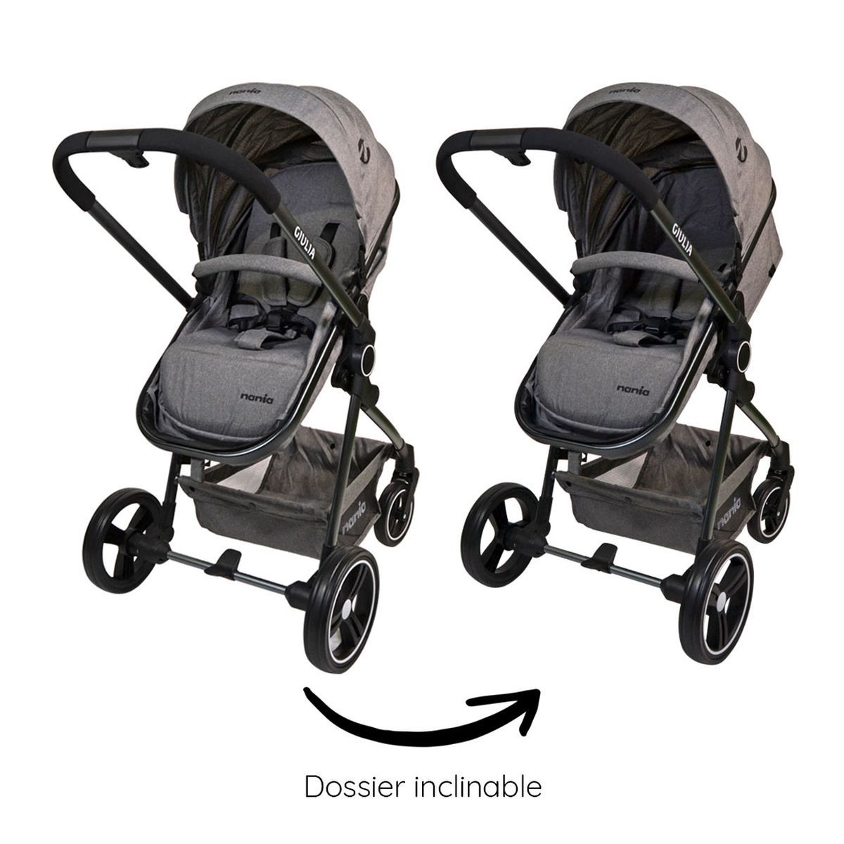 NANIA Poussette combinée 3 en 1 GIULIA 
