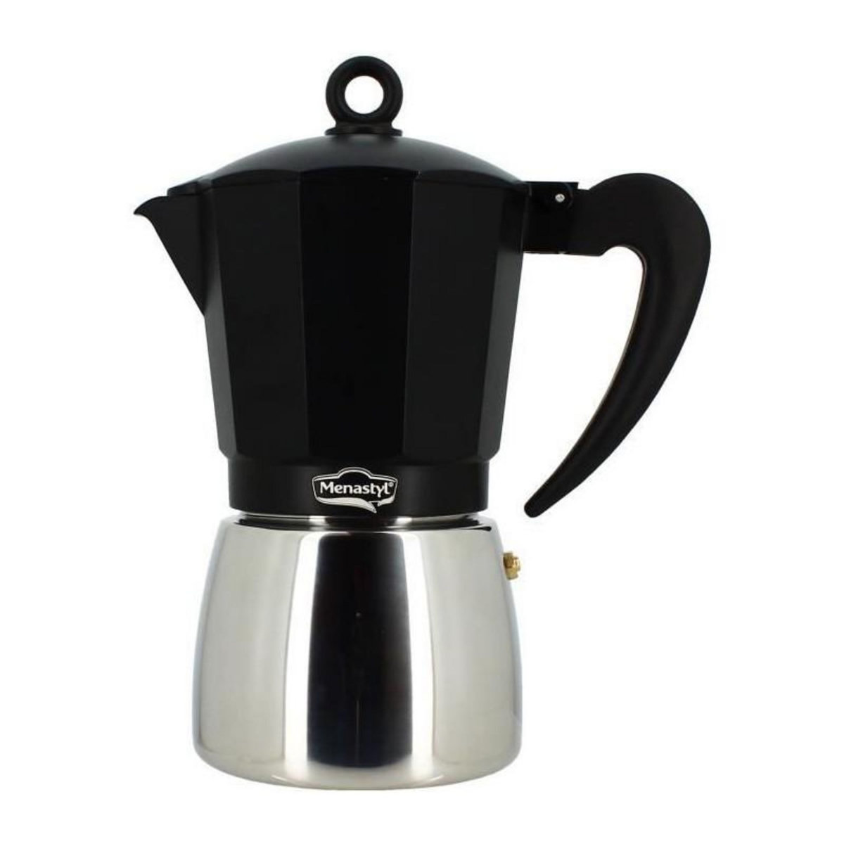 MENASTYL Cafetiere Italienne - MENASTYL - 3935071 - Aluminium - 9 tasses - Tous feux dont induction