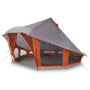 Voir la diapositive 3 : VIDAXL Tente familiale Tipi en gris et orange pour 10 personnes Imperméable