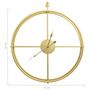 Voir la diapositive 6 : VIDAXL Horloge murale Dore 52 cm Fer