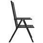 Voir la diapositive 4 : VIDAXL Chaises de jardin pliables lot de 6 Textilene Noir