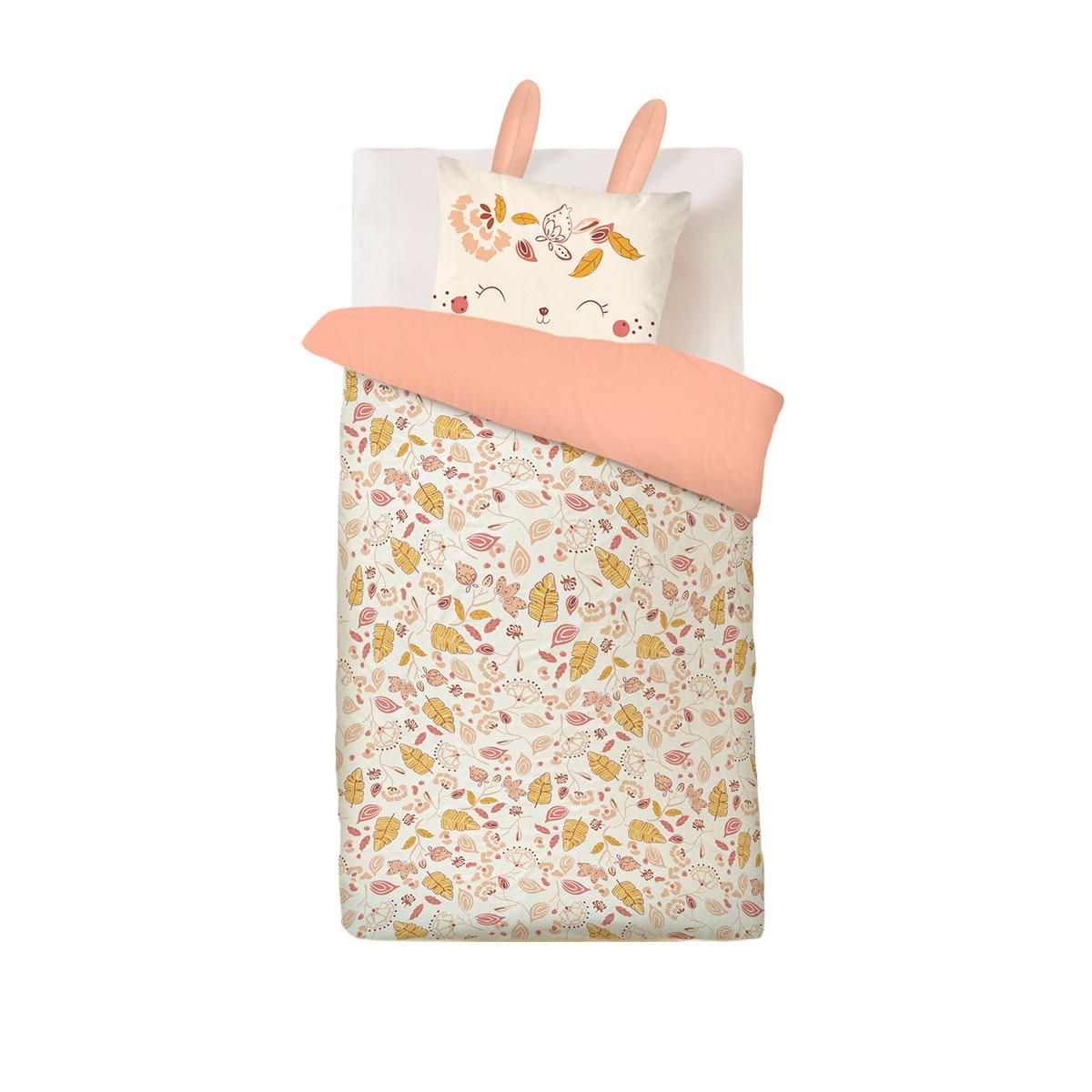 Petit Béguin Housse de couette enfant + taie d'oreiller Samba