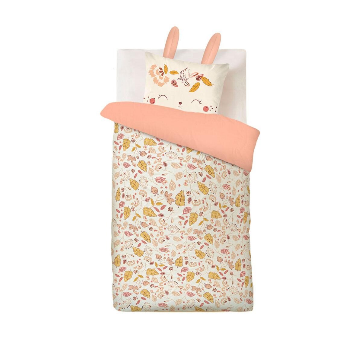 Petit Béguin Housse de couette enfant + taie d'oreiller Samba