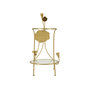 Voir la diapositive 2 : Paris Prix Table d'Appoint 2 Niveaux  Flowers  78cm Or
