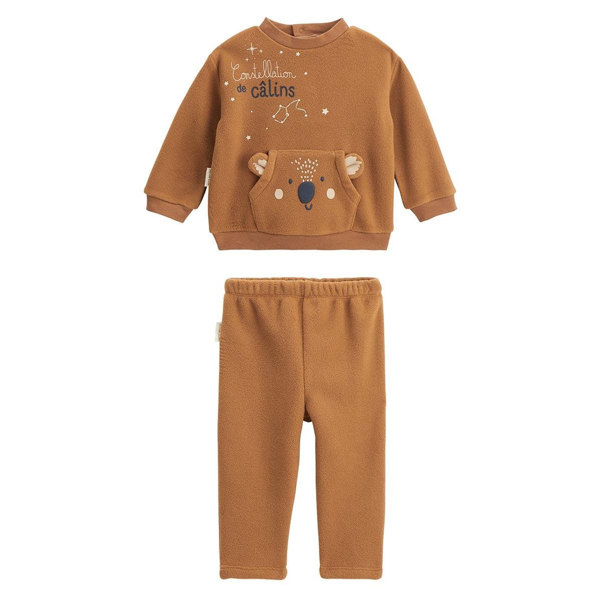Petit Béguin Pyjama enfant 2 pièces en polaire Constellation