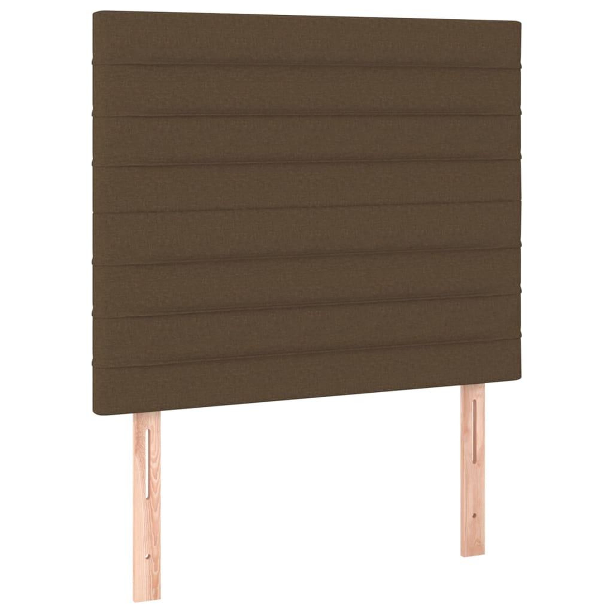 Voir la diapositive 2 : VIDAXL Tetes de lit 2 pcs Marron Fonce 100x5x78/88 cm Tissu