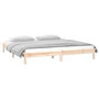 Voir la diapositive 5 : VIDAXL Cadre de lit a LED sans matelas 140x190 cm bois massif