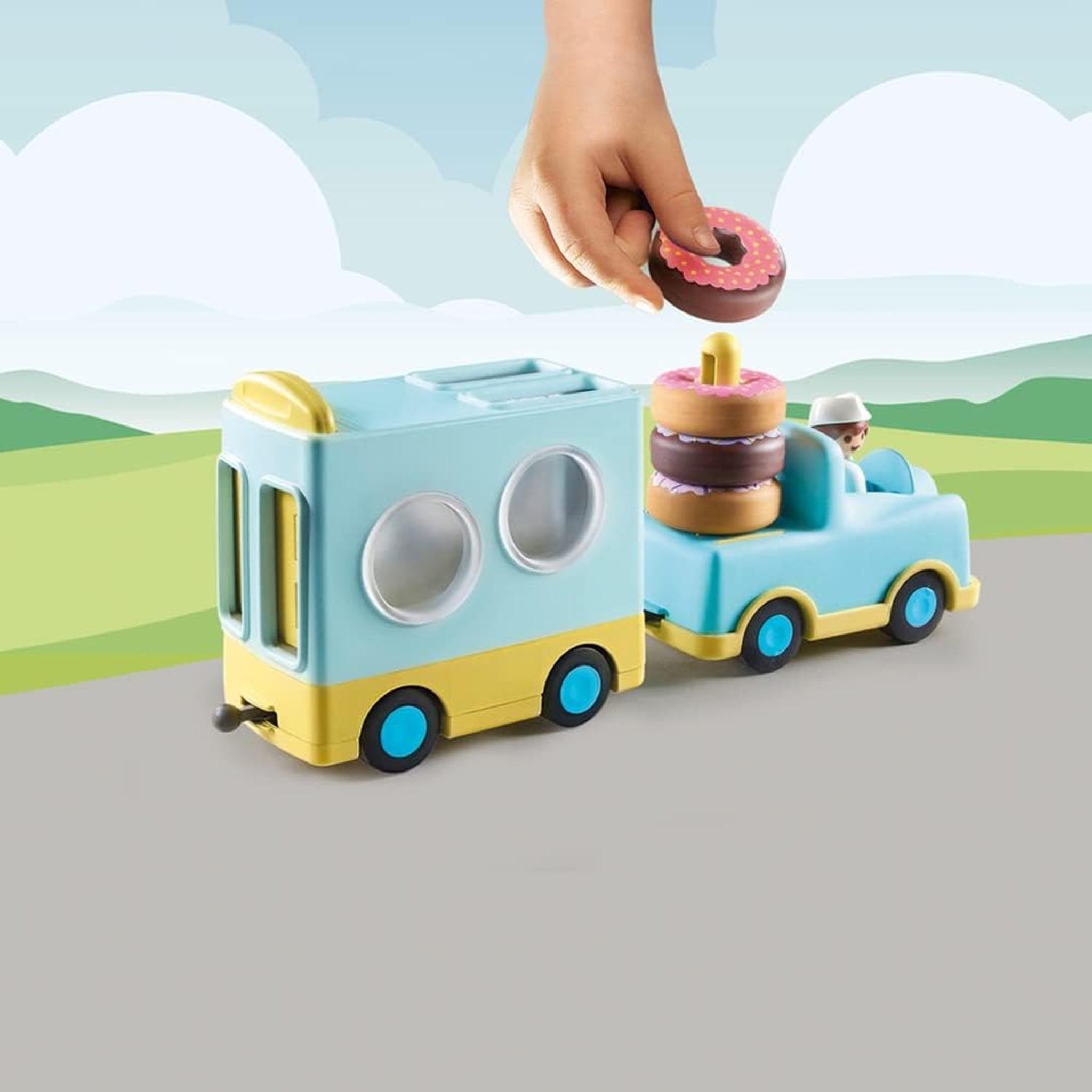 Voir la diapositive 5 : PLAYMOBIL 1.2.3 - Camion de Donuts