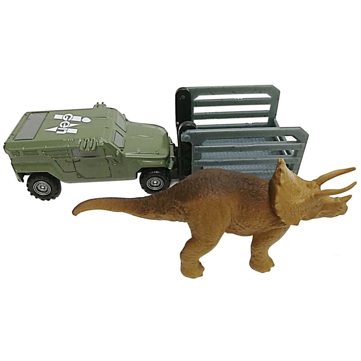 MATTEL Camion de capture Dinosaure - Tricera Tracker- Jurassic Wordl pas  cher 