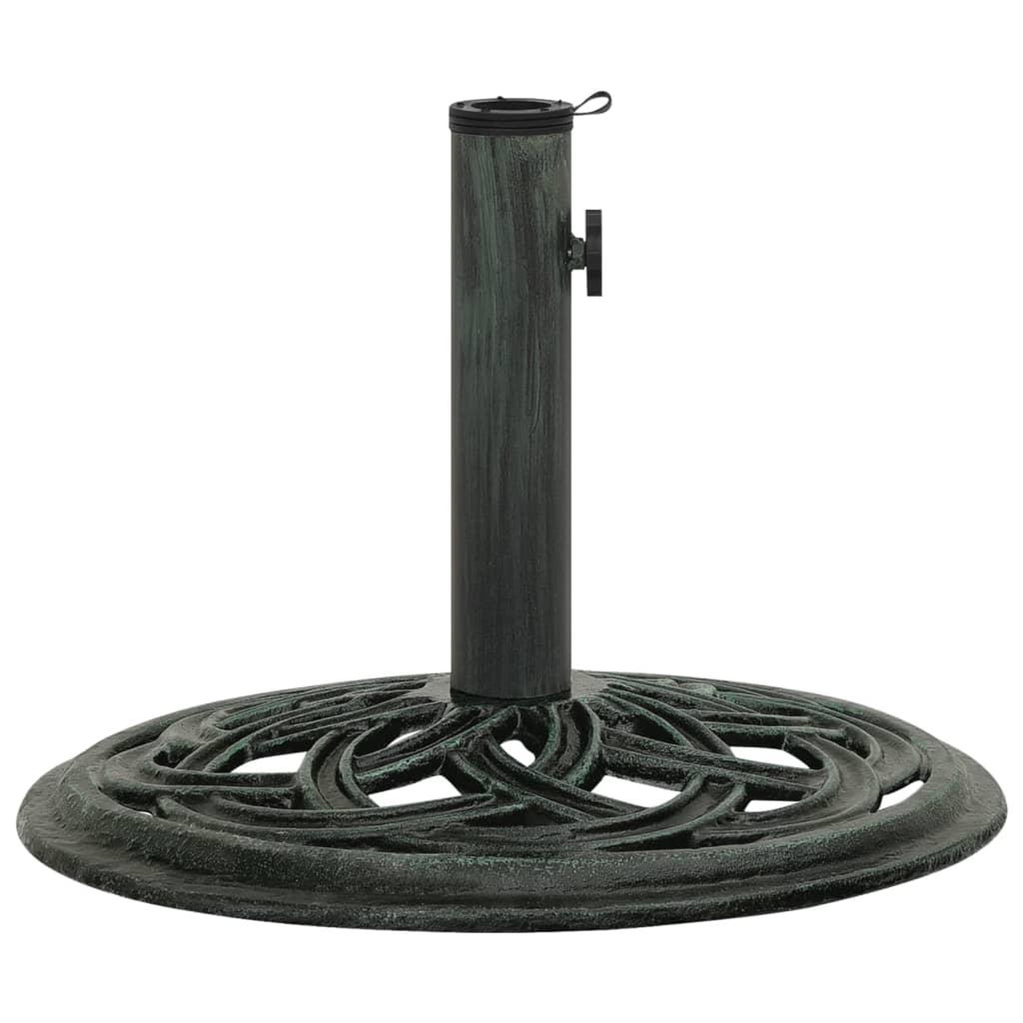 Voir la diapositive 2 : VIDAXL Socle de parasol Vert 44x44x31 cm Fonte