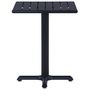 Voir la diapositive 3 : VIDAXL Table de jardin Noir 60x60x75 cm