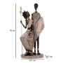 Voir la diapositive 6 : Paris Prix Statuette Déco Famille  Tribal Masai  38cm Multicolore