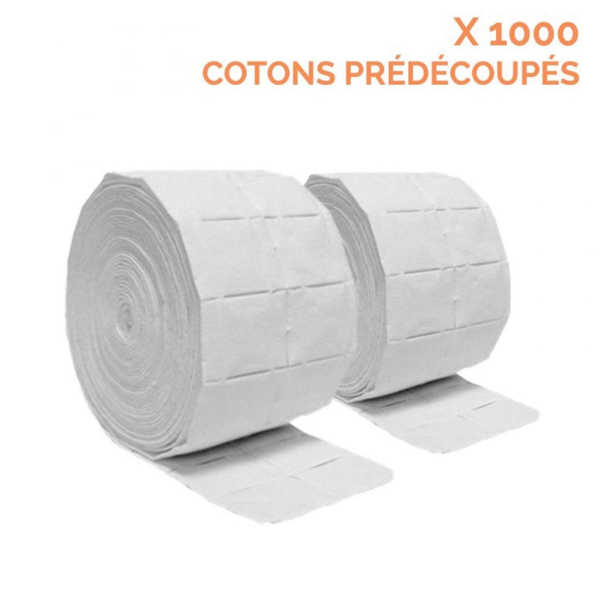 VIVEZEN Lot de 2 rouleaux de 500 cotons manucure de cellulose