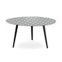 Voir la diapositive 2 : Paris Prix Table Basse 1 Cover  Losanges  90cm Noir