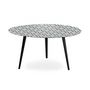 Voir la diapositive 2 : Paris Prix Table Basse 1 Cover  Losanges  90cm Noir