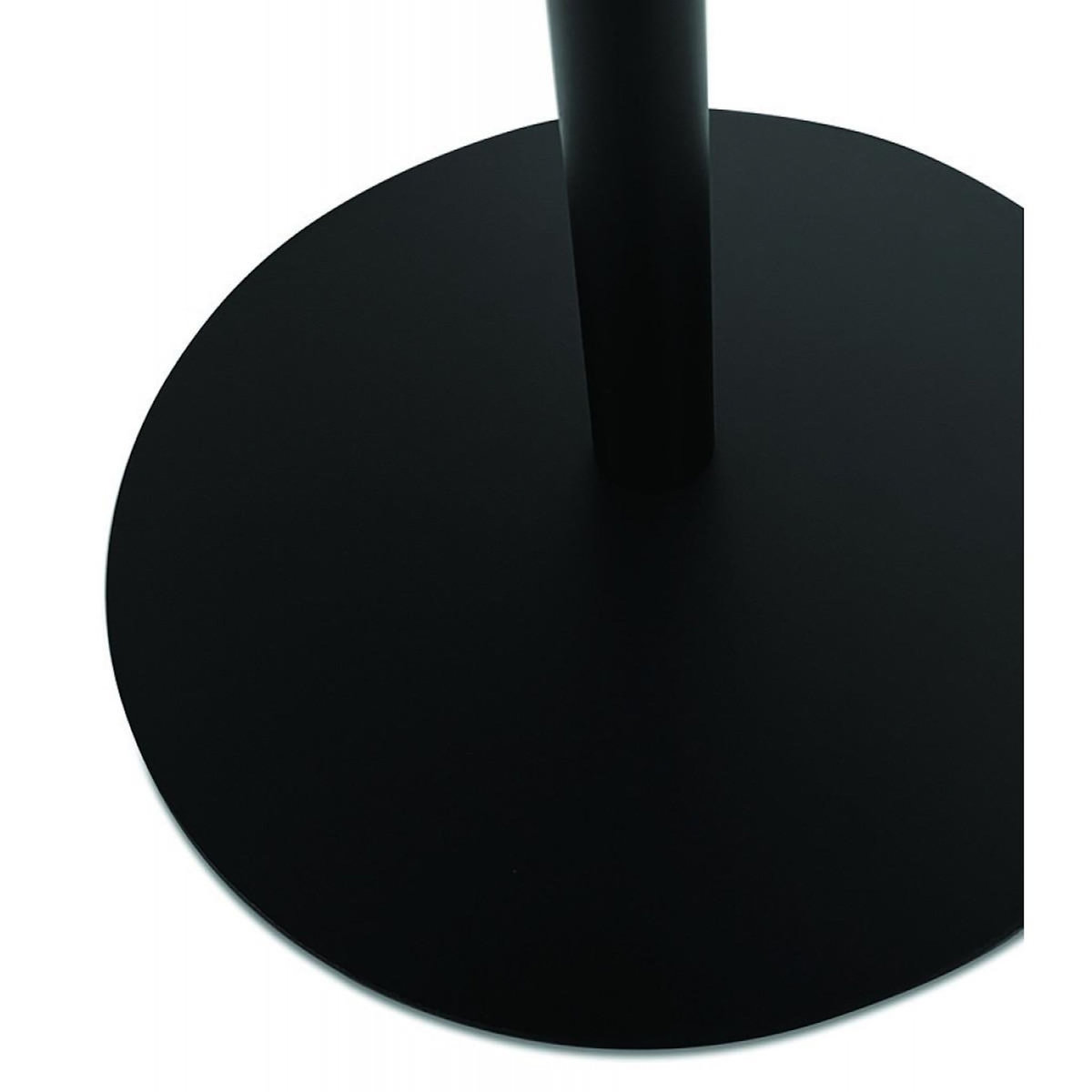 Paris Prix Table d'Appoint Ovale en Métal  Melisa  45cm Noir