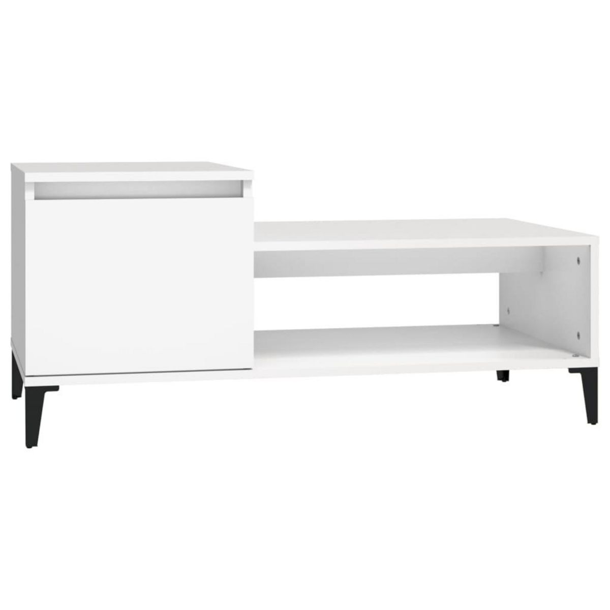 VIDAXL Table basse Blanc 100x50x45 cm Bois d'ingenierie