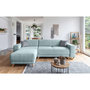 Voir la diapositive 2 : BEST MOBILIER Bella - canapé d'angle réversible convertible - avec coffre - 4 places - tissu