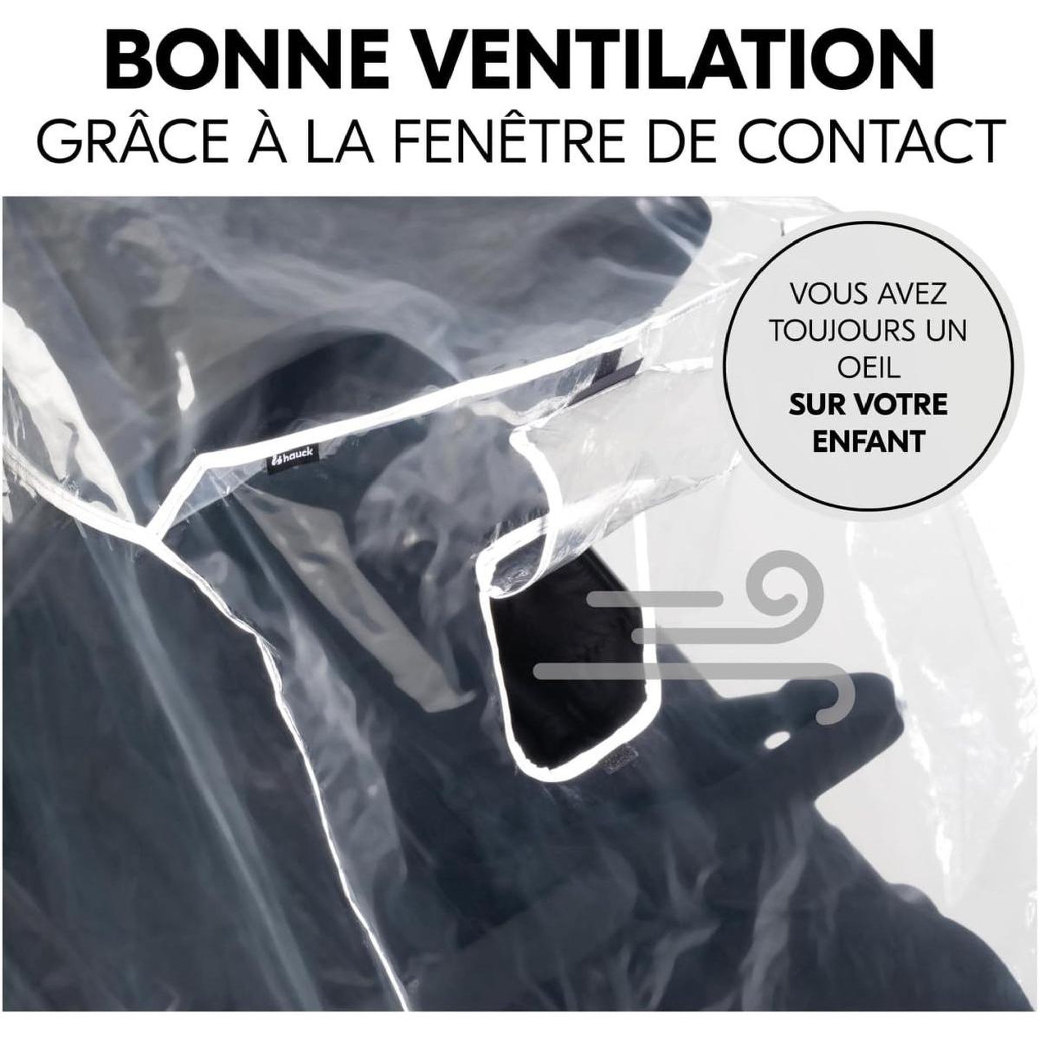 Voir la diapositive 3 : HAUCK Housse de Pluie pour Nacelle